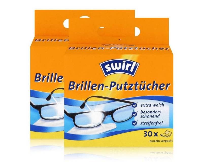 Swirl Swirl Brillen Putztücher 30 stk. Tücher - Mit Anti-Beschlag-Effekt (2e Reinigungstücher von Swirl