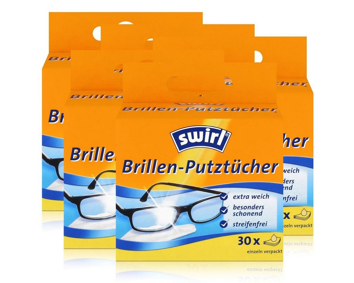 Swirl Swirl Brillen Putztücher 30 stk. Tücher - Mit Anti-Beschlag-Effekt (5e Reinigungstücher von Swirl