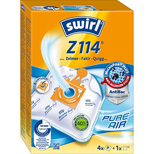 Swirl Z 114 MicroPor Plus Staubsaugerbeutel für Zelmer, Fakir und Quigg Staubsauger von Swirl