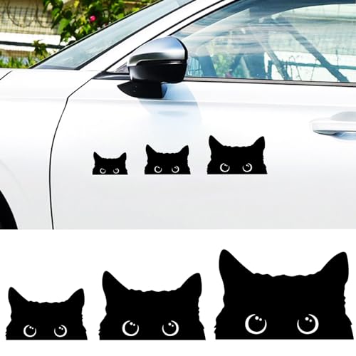 Lustige Katze Auto Aufkleber und Aufkleber 3pcs, nette Auto Aufkleber Stoßstange Aufkleber für Autos Motorrad Fenster Tür von SwirlColor