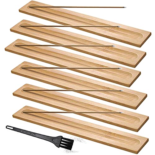 Räucherstäbchenhalter Holz, 6 Stück Räucherstäbchen Halterung Weihrauchbrenner Räuchergefäß 23 cm, mit 1 Stück Reinigungsbürste Räucherstäbchenhalter Holz, 6 Stück Räucherstäbchen Halterung Weihrauchbrenner Räuchergefäß 23 cm, mit 1 Stück Reinigungsbürste von SwirlColor
