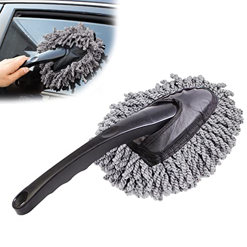 SwirlColor StaubwedeL Auto Duster Auto Bürste Mini Duster für Auto Innenraum Dash und Kfz Außen (Auto Duster) Grau von SwirlColor