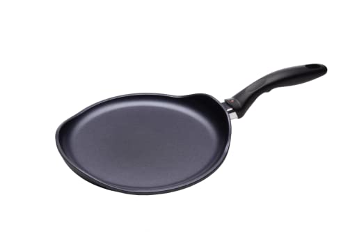 Swiss Diamond 26cm Crêpe-Pfanne HD Antihaftbeschichtete Induktion Aluminium Crepe Pan - spülmaschinenfest und ofenfest Crepe Pan, grau von Swiss Diamond