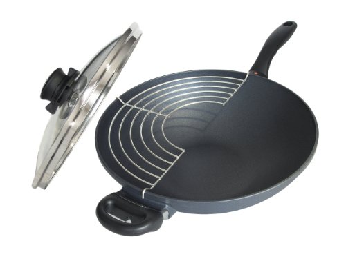 Swiss Diamond 32cm Wok mit Deckel und Grill von Swiss Diamond