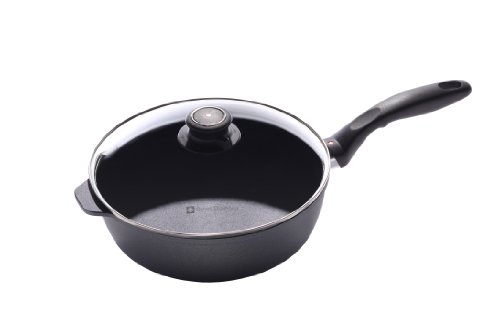 Swiss Diamond Schmorpfanne mit Deckel, Aluminium, Schwarz, 24 cm von Swiss Diamond