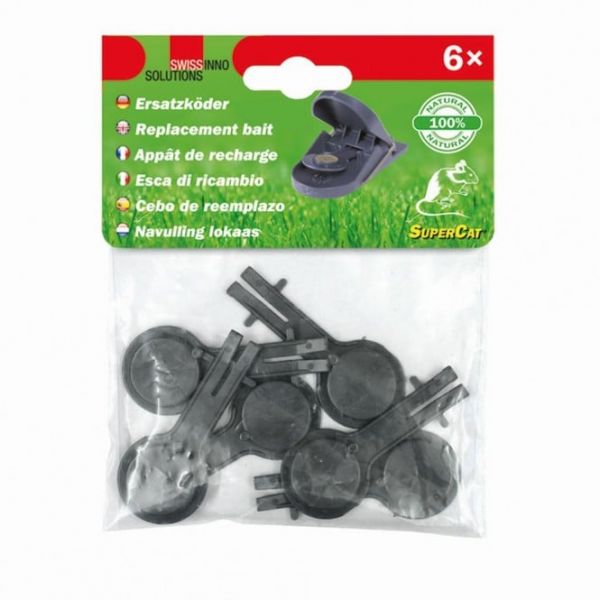 6x Swissinno® Ersatzköder für Mausefalle SuperCat, Naturköder Nachf... von Swissinno