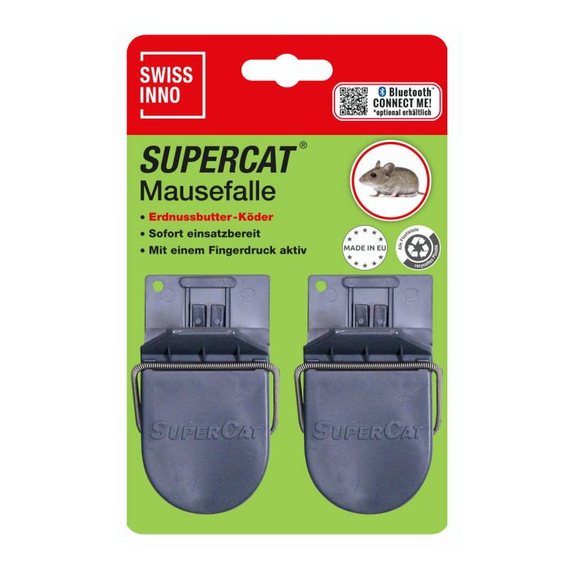 Swissinno Mausefall SuperCat inkl. Erdnussbutter-Köder 4 Stück Swissinno Mausefall SuperCat inkl. Erdnussbutter-Köder 4 Stück von Swissinno