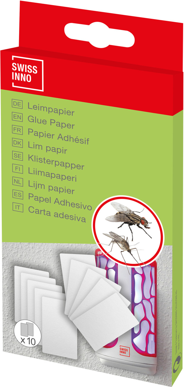 Swissinno Nachfüll-Leimpapier für Insektenleimfänger 10 Stück von Swissinno