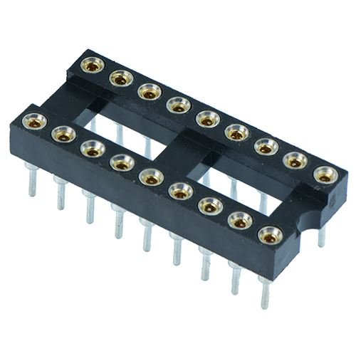 18-poliger DIP/DIL gedrehter Pin IC-Buchsenstecker, 0,8 cm Pitch (5 Stück) von Switch Electronics