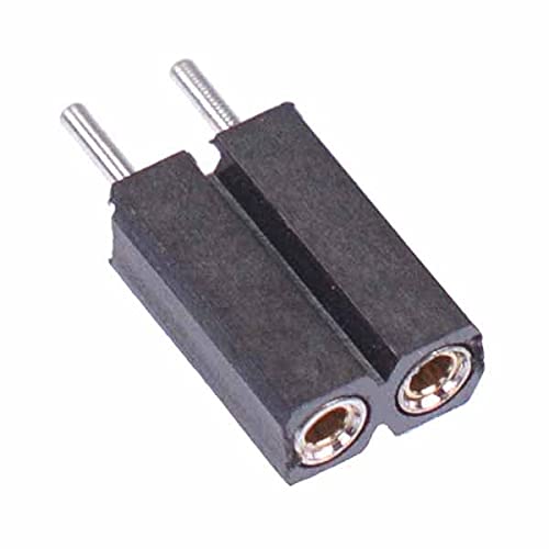 2-poliger SIL-gedrehter Pin-Buchsenstecker, 2,54 mm, Hobby Electronics (5 Stück) von Switch Electronics