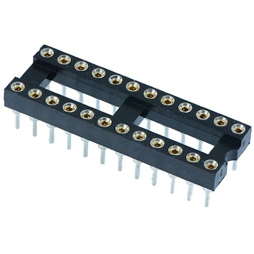 Switch Electronics 5 x 24 Pin DIP/DIL gedrehter Pin IC Buchse Stecker 0,3 Zoll Pitch von Switch Electronics