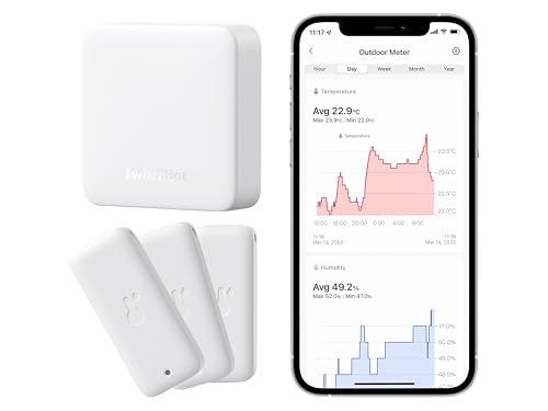 SwitchBot Smart Bundle 3er Pack Thermo-Hygrometer & Hub Mini von SwitchBot