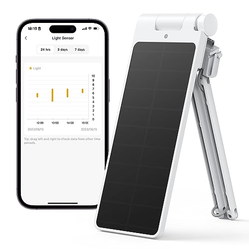 SwitchBot Solar Panel Ladegerät für Curtain - Leistungs-Upgrades, Einfach zu Bedienen, Unterstützt das Laden bei Schwachem Licht, Smart Solar Panel für SwitchBot Curtain 3 (Rod &U Rail) von SwitchBot