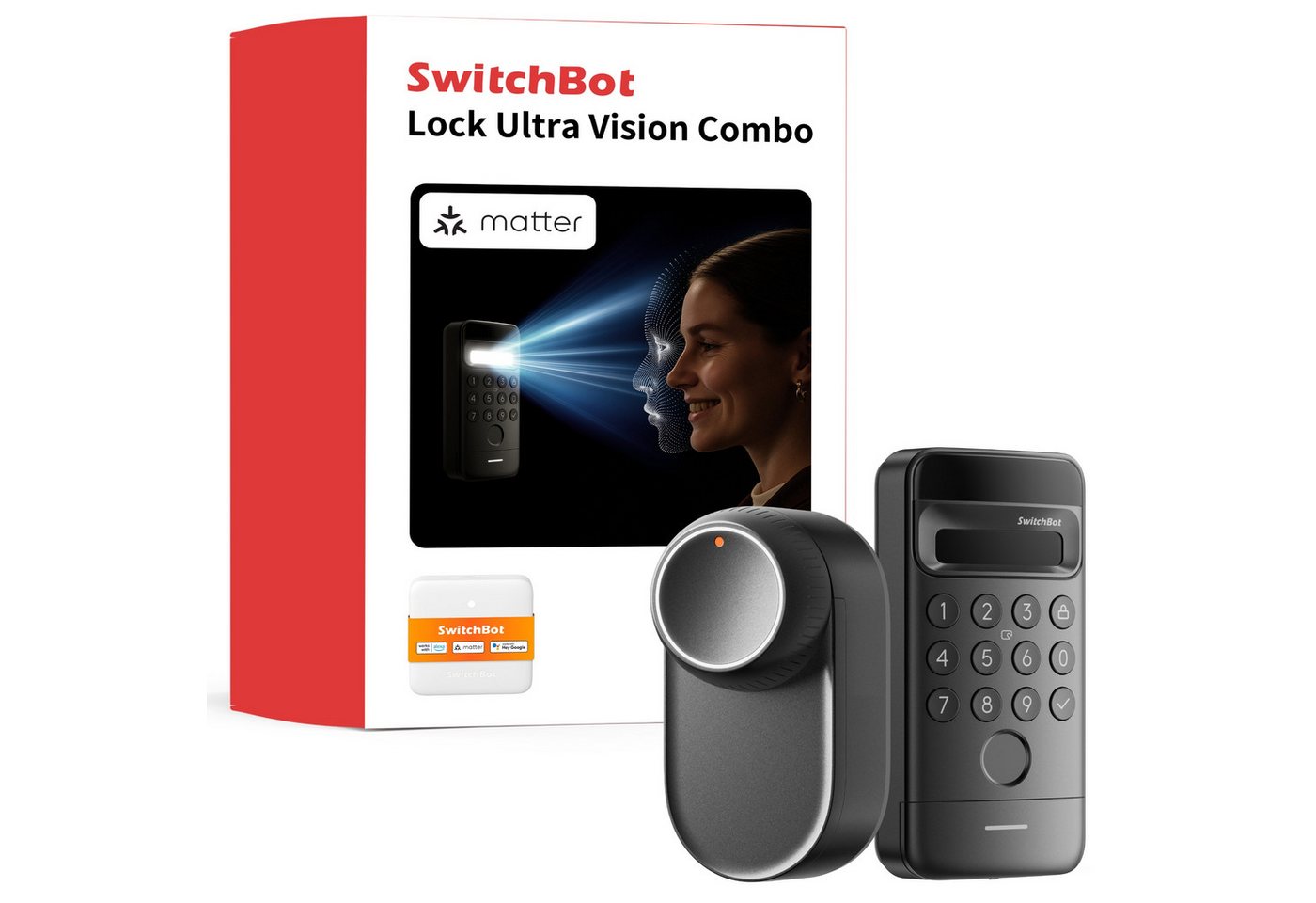 SwitchBot Ultra Vision Bundle - Starter Set – elektronisches Türschloss Smart-Home-Station SwitchBot Ultra Vision Bundle - Starter Set – elektronisches Türschloss Smart-Home-Station von SwitchBot