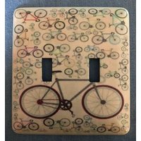 Fahrrad Doppel Metall Schalter Platte 5"x4, 5" von SwitchPlateShack