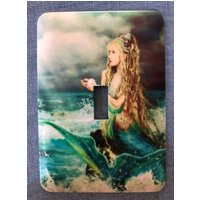 Mermaid Single Metal Schalterplatte von SwitchPlateShack