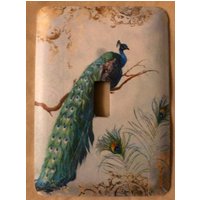 Pfau Single Metal Switch Plate 5"x3, 5" von SwitchPlateShack