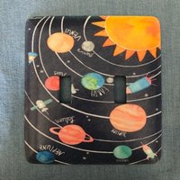 Space The Final Frontier Double Metal Schalterplatte von SwitchPlateShack