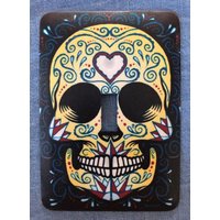 Sugar Skulls Single Metal Schalterplatte von SwitchPlateShack