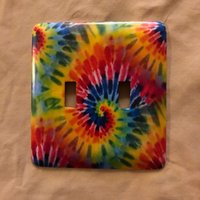 Tye Dye Double Metal Schalterplatte von SwitchPlateShack