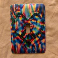 Tye-Dye Metall Schalterplatte Single von SwitchPlateShack