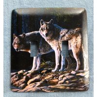 Wolfs Double Metal Schalterplatte von SwitchPlateShack