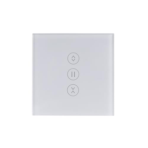 Swokely 2.4G WiFi Smart Curtain Switch TY Curtain Blind Touch Switch 4 Mode Voice Control Intelligent Curtain Switch for Bedroom Bathroom Living Room Balcony (1 Pack) von Swokely