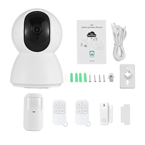 Swokely 3MP Sicherheitskamera 2.4G WiFi Smart Innenüberwachungskamera mit Nachtsicht 2-Wege-Audio Telefon-App Fernbedienung Bewegungserkennung Heimsicherheitsmonitor Intelligentes Alarmsystem von Swokely