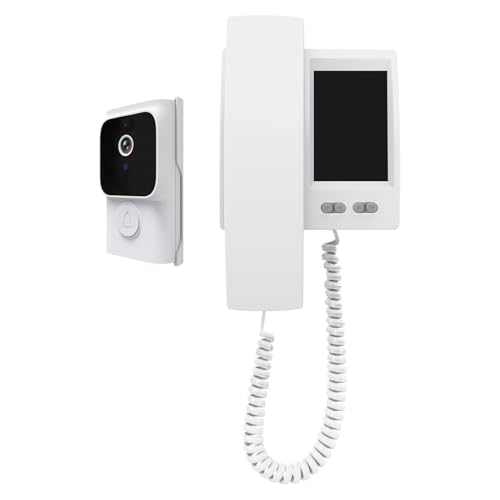 Swokely Video Door Phone System 4.5 Inch IPS Screen Wireless Doorbell with Camera Doorphone Telephone Style Wireless Doorbell Intercom Infrared Night Viewing 2 Way Intercom for Home Villa Apartment Swokely Video Door Phone System 4.5 Inch IPS Screen Wireless Doorbell with Camera Doorphone Telephone Style Wireless Doorbell Intercom Infrared Night Viewing 2 Way Intercom for Home Villa Apartment von Swokely
