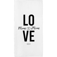 Hochzeits-Handtuch "Love" | Geschenk Zum Valentinstag Zur Hochzeit Personalisiertes Badetuch von SwookDesign