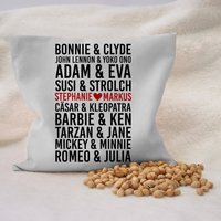 Kirschkernkissen Personalisiert Für Paare - Romeo & Julia von SwookDesign