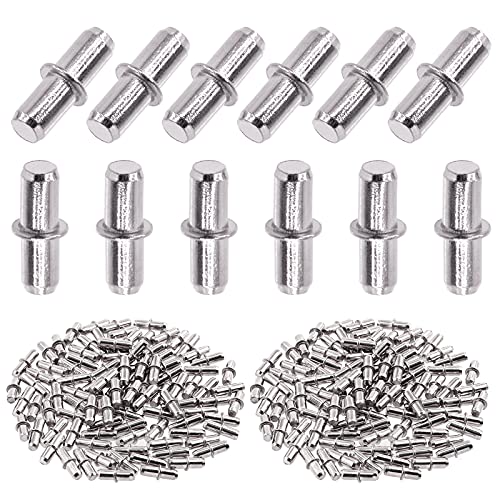 Swpeet 120Pcs 5mm Regalstifte, Metall vernickelt zweiseitig Schrank Unterstützung Pegs Buch Halterung Regal Pegs zylindrische Stifte für Möbel Regale Halterung Entertainment Centers Swpeet 120Pcs 5mm Regalstifte, Metall vernickelt zweiseitig Schrank Unterstützung Pegs Buch Halterung Regal Pegs zylindrische Stifte für Möbel Regale Halterung Entertainment Centers von Swpeet