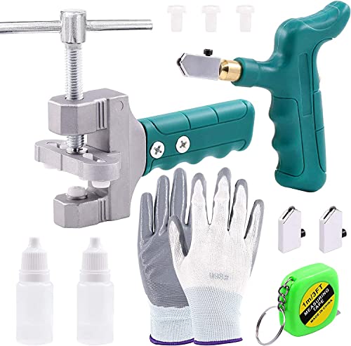 Swpeet 12Pcs 2 in 1 Glass Tile Cutter Tool Kit, Including Glass Breaking Pliers and Glass Cutter, Mirror Cutting Kit, Glass Running Pliers Ceramic Cutting Tool for Easy Glide Glass & Tile Cutter Swpeet 12Pcs 2 in 1 Glass Tile Cutter Tool Kit, Including Glass Breaking Pliers and Glass Cutter, Mirror Cutting Kit, Glass Running Pliers Ceramic Cutting Tool for Easy Glide Glass & Tile Cutter von Swpeet