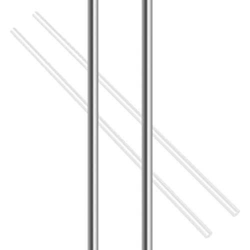 Swpeet 2 Stück 1/5 Zoll Edelstahl massiv runde Stange Stange Stock Kit Durchmesser 5 mm Länge 356 mm perfekt für verschiedene Wellen Miniaturachse(6 mm x 356 mm) von Swpeet