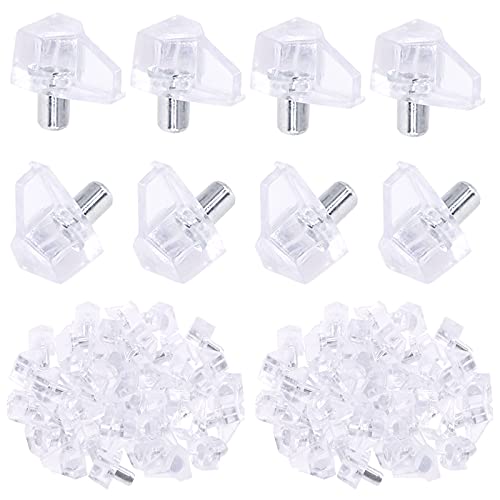 Swpeet 200 Pcs 5 mm klare Regalstifte, transparente Kunststoff-Regal-Unterstützung Pegs Regalhalter Pins Halterung Schrank Clips Halter für Regallöcher auf, Schränke und Unterhaltungszentren Swpeet 200 Pcs 5 mm klare Regalstifte, transparente Kunststoff-Regal-Unterstützung Pegs Regalhalter Pins Halterung Schrank Clips Halter für Regallöcher auf, Schränke und Unterhaltungszentren von Swpeet
