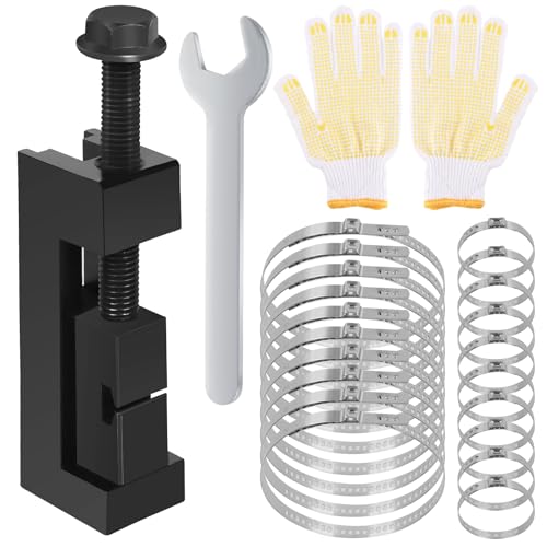 Swpeet 23Pcs Kohlenstoffstahl CV Axle Boot Clamp Tool mit CV Boot Clamps, Schraubenschlüssel und Handschuh Sortiment Kit, CV Axle Boot Clamp Removal und Installation Tool für die meisten Autos Swpeet 23Pcs Kohlenstoffstahl CV Axle Boot Clamp Tool mit CV Boot Clamps, Schraubenschlüssel und Handschuh Sortiment Kit, CV Axle Boot Clamp Removal und Installation Tool für die meisten Autos von Swpeet