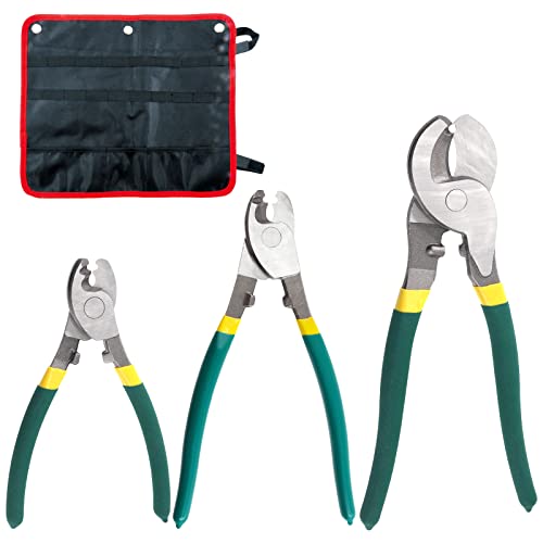 Swpeet 3PCS Heavy Duty Edelstahl 6Zoll 8Zoll 10Zoll Kabelschneider Kit, Kabel Drahtschneider hohe Hebelwirkung Cutter, Drahtseilschneider zum Schneiden von Aluminium Swpeet 3PCS Heavy Duty Edelstahl 6Zoll 8Zoll 10Zoll Kabelschneider Kit, Kabel Drahtschneider hohe Hebelwirkung Cutter, Drahtseilschneider zum Schneiden von Aluminium von Swpeet