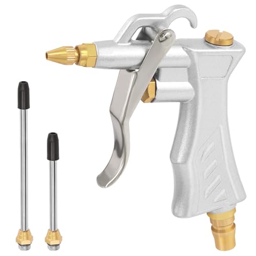 Swpeet 3Pcs Air Tools Assortment Kit einschließlich Air Blow Gun mit Messing einstellbare Luftstrom Düse Standard-Schnellkupplung und 2 Stahl-Luftstrom-Verlängerung für Autoreparatur-Shop Swpeet 3Pcs Air Tools Assortment Kit einschließlich Air Blow Gun mit Messing einstellbare Luftstrom Düse Standard-Schnellkupplung und 2 Stahl-Luftstrom-Verlängerung für Autoreparatur-Shop von Swpeet
