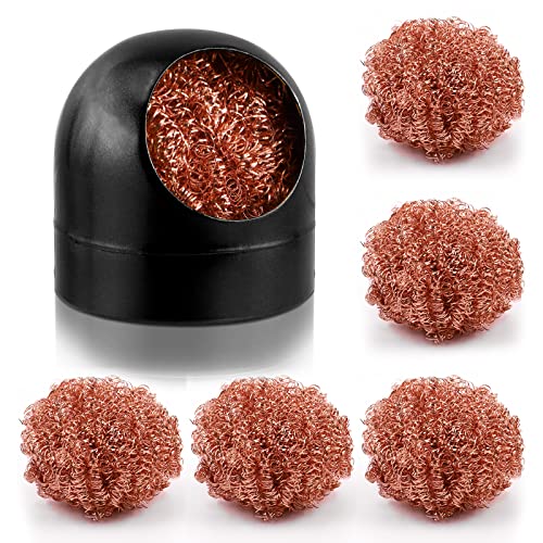 Swpeet 6Pcs Schwarz Lötspitze Reiniger Set, Lötkolben Spitze Reinigungsdraht und Halter Coiled Messing Schwamm, 1Pcs Kugelschalenhalter mit 5Pcs Messing Reinigen von Lötkolben und Spitzen Swpeet 6Pcs Schwarz Lötspitze Reiniger Set, Lötkolben Spitze Reinigungsdraht und Halter Coiled Messing Schwamm, 1Pcs Kugelschalenhalter mit 5Pcs Messing Reinigen von Lötkolben und Spitzen von Swpeet