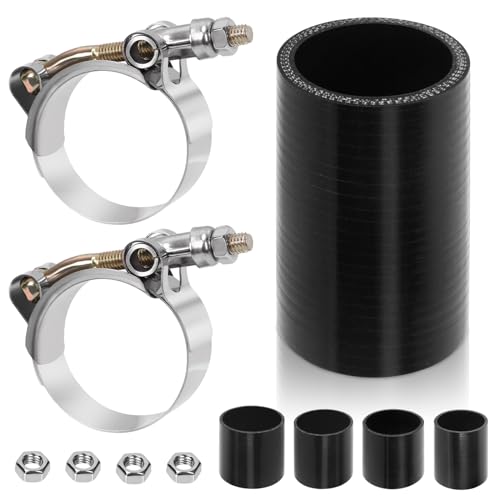 Swpeet 7Pcs 2 Zoll.51mm 4-lagiger verstärkter gerader Silikonschlauch mit 57-65mm T Bolzen Schlauchklemme und 6mm Hex Mutter Kit, Automobil Reiner Silikonschlauch für Turbo Ansaugkühler Swpeet 7Pcs 2 Zoll.51mm 4-lagiger verstärkter gerader Silikonschlauch mit 57-65mm T Bolzen Schlauchklemme und 6mm Hex Mutter Kit, Automobil Reiner Silikonschlauch für Turbo Ansaugkühler von Swpeet