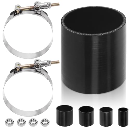 Swpeet 7Pcs 3 Inch.76mm 4-Lagen verstärkter gerader Silikonschlauch mit 86-94mm T Bolzen Schlauchklemme und 6mm Sechskantmutter Kit, Automobil Reiner Silikonschlauch für Turbo Ansaugkühler Swpeet 7Pcs 3 Inch.76mm 4-Lagen verstärkter gerader Silikonschlauch mit 86-94mm T Bolzen Schlauchklemme und 6mm Sechskantmutter Kit, Automobil Reiner Silikonschlauch für Turbo Ansaugkühler von Swpeet