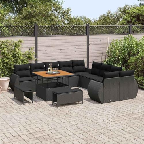13-teiliges Garten Sofa Set mit Kissen, 3-teiliges Garten Essgruppe mit Kissen, Modulares Gartenmöbel-Set für Balkon Terrasse und Café3363874 13-teiliges Garten Sofa Set mit Kissen, 3-teiliges Garten Essgruppe mit Kissen, Modulares Gartenmöbel-Set für Balkon Terrasse und Café3363874 von Swpsd