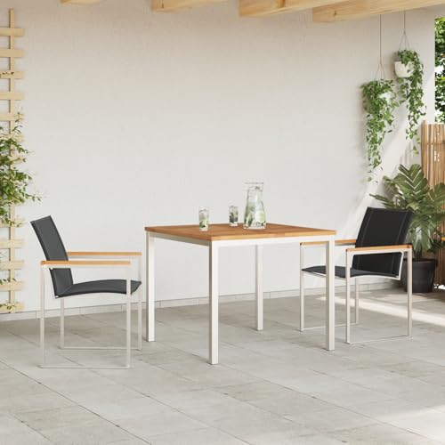 3-teiliges Garten Essset Massivholz Akazie, Outdoor Esstisch 90x90x74.5 cm Massivholz Akazie, Gartentisch Stühlen Gartenmöbel Set for Outdoor Essbereich Balkon Café3334813 3-teiliges Garten Essset Massivholz Akazie, Outdoor Esstisch 90x90x74.5 cm Massivholz Akazie, Gartentisch Stühlen Gartenmöbel Set for Outdoor Essbereich Balkon Café3334813 von Swpsd