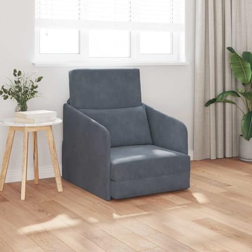 Boden Sofa Bett 2-in-1 Dunkelgrau 65x80x83 cm Samt, Tagesbett Multifunktionsbett für Wohnzimmer Homeoffice Gästebereich4106649 Boden Sofa Bett 2-in-1 Dunkelgrau 65x80x83 cm Samt, Tagesbett Multifunktionsbett für Wohnzimmer Homeoffice Gästebereich4106649 von Swpsd