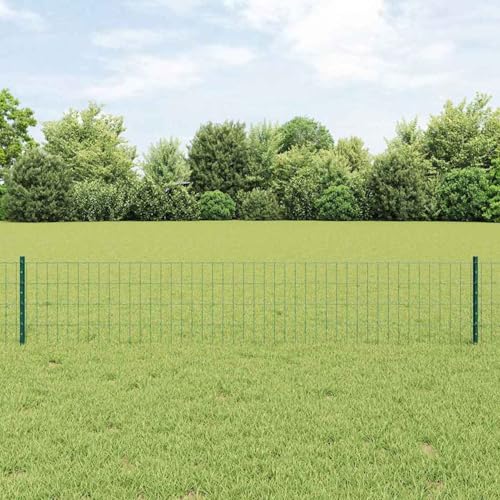 Euro-Zaun mit 5 U-Pfosten Grün 0.4x10 m Stahl, Zaunpfosten Drahtzaun für einfache Einzäunung von Hof Garten Obstplantage3335980 Euro-Zaun mit 5 U-Pfosten Grün 0.4x10 m Stahl, Zaunpfosten Drahtzaun für einfache Einzäunung von Hof Garten Obstplantage3335980 von Swpsd