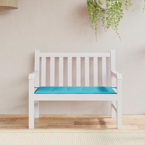 Gartenbank-Kissen Türkis 120 x 50 x 4 cm Oxford Stoff, Sitzkissen Bankauflage Outdoor Polsterauflage für Gartenbank Hollywoodschaukel Loungebereich von Swpsd