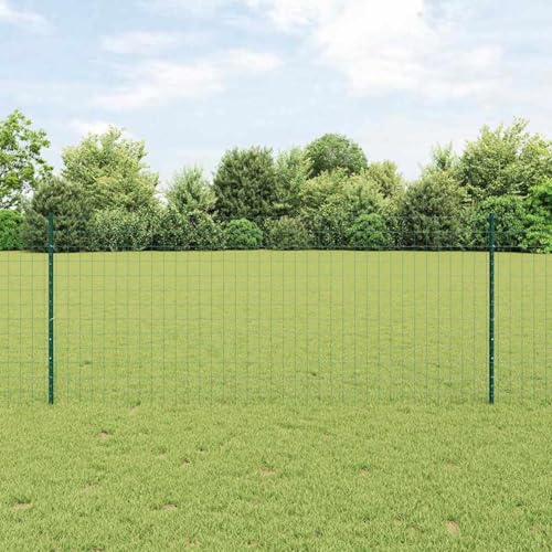 Gartenzaunset Set aus 2 Grün Pulverbeschichteter Stahl 10 x 1 m, Zaunpfosten Drahtzaun für einfache Einzäunung von Hof Garten Obstplantage3336042 Gartenzaunset Set aus 2 Grün Pulverbeschichteter Stahl 10 x 1 m, Zaunpfosten Drahtzaun für einfache Einzäunung von Hof Garten Obstplantage3336042 von Swpsd