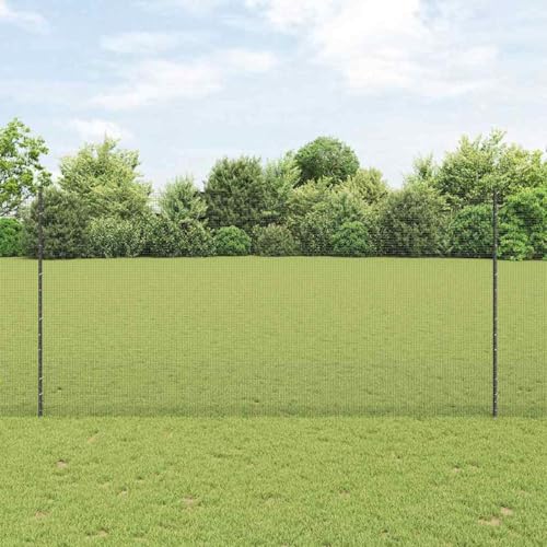 Geschweißter Drahtzaun mit 10 U-Pfosten Grau 1,6x10 m aus Stahl, Zaunpfosten Drahtzaun für einfache Einzäunung von Hof Garten Obstplantage3336579 Geschweißter Drahtzaun mit 10 U-Pfosten Grau 1,6x10 m aus Stahl, Zaunpfosten Drahtzaun für einfache Einzäunung von Hof Garten Obstplantage3336579 von Swpsd