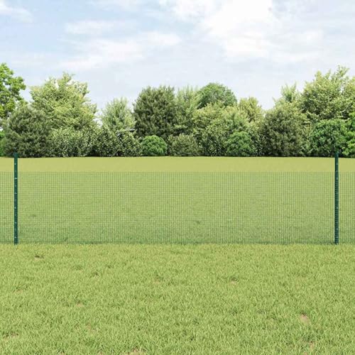 Geschweißter Drahtzaun mit 44 U-Posten Grün 0,5x100 m Stahl, Zaunpfosten Drahtzaun für einfache Einzäunung von Hof Garten Obstplantage3336532 Geschweißter Drahtzaun mit 44 U-Posten Grün 0,5x100 m Stahl, Zaunpfosten Drahtzaun für einfache Einzäunung von Hof Garten Obstplantage3336532 von Swpsd