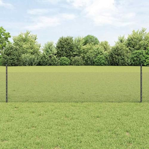 Geschweißter Drahtzaun mit 44 U-Posts Grau 0.5x100 m Stahl, Zaunpfosten Drahtzaun für einfache Einzäunung von Hof Garten Obstplantage3336650 Geschweißter Drahtzaun mit 44 U-Posts Grau 0.5x100 m Stahl, Zaunpfosten Drahtzaun für einfache Einzäunung von Hof Garten Obstplantage3336650 von Swpsd